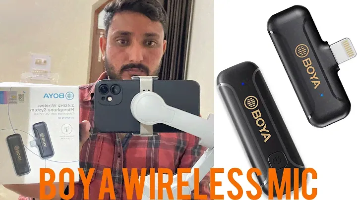 Best Bluetooth Mic for YouTuber|| UNBOXING Boya BY-WM3T2-D1 wireless lavalier microphones for iPhone