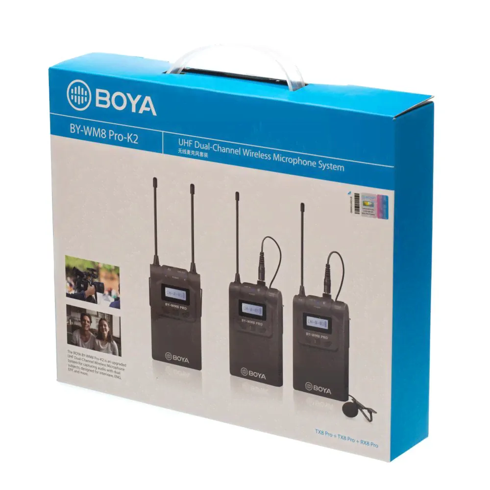 Радиомикрофонная система BOYA BY-WM8 PRO-K2, беспроводная-0