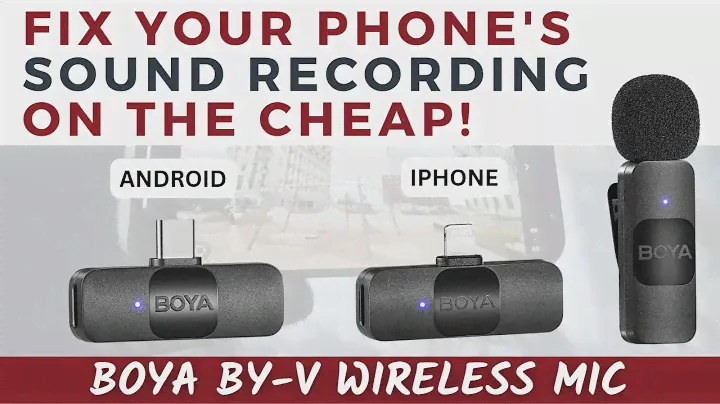 SOUND TEST & REVIEW - Boya BY-V (BY-V1, BY-V2) Best Cheap Wireless Android iPhone Lapel Microphone