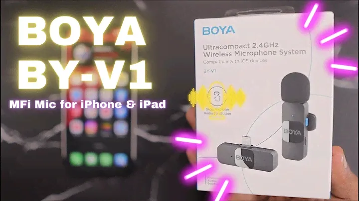 Boya BY-V1 REVIEW 🔥 Wireless Mic for iPhone and iPad